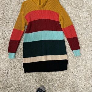Farm Rio Anthropology colab sweater dress ladies small…VERY roomy